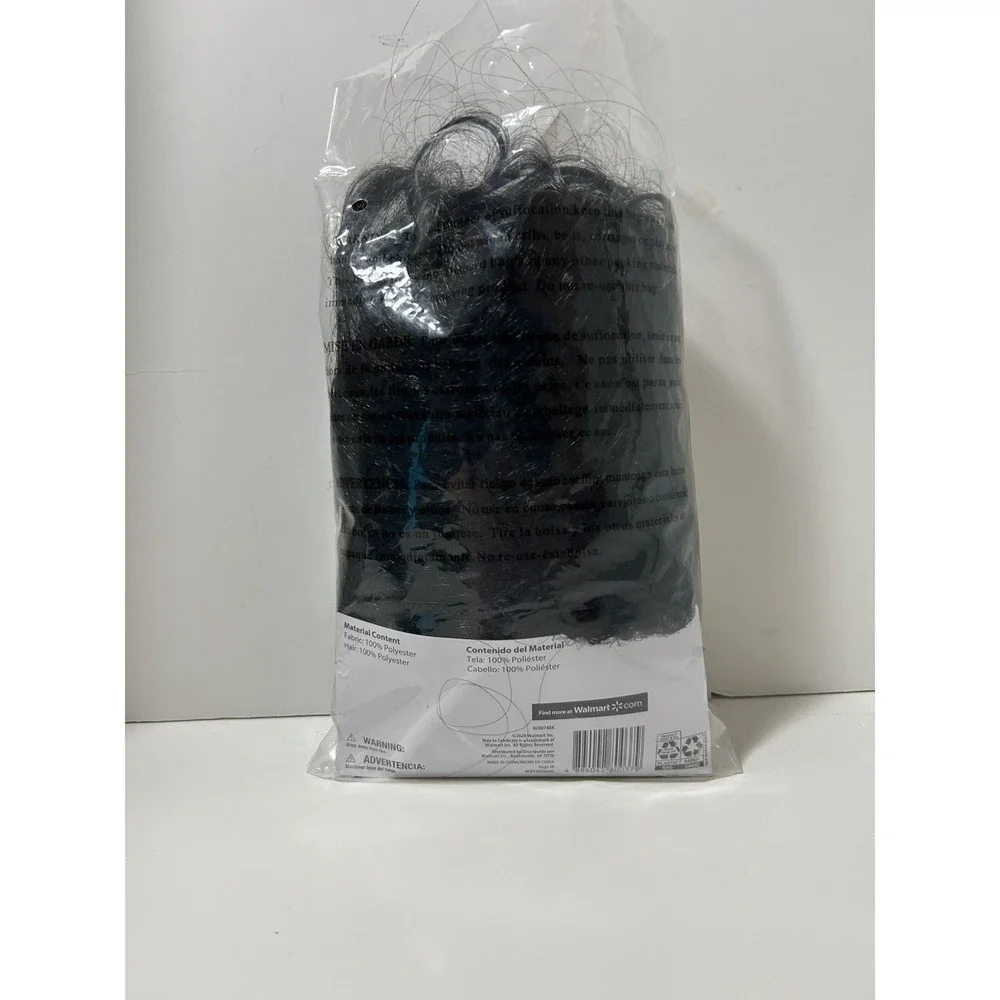 Halloween Long Curly Wig Adult One Size Ages 14+ Black